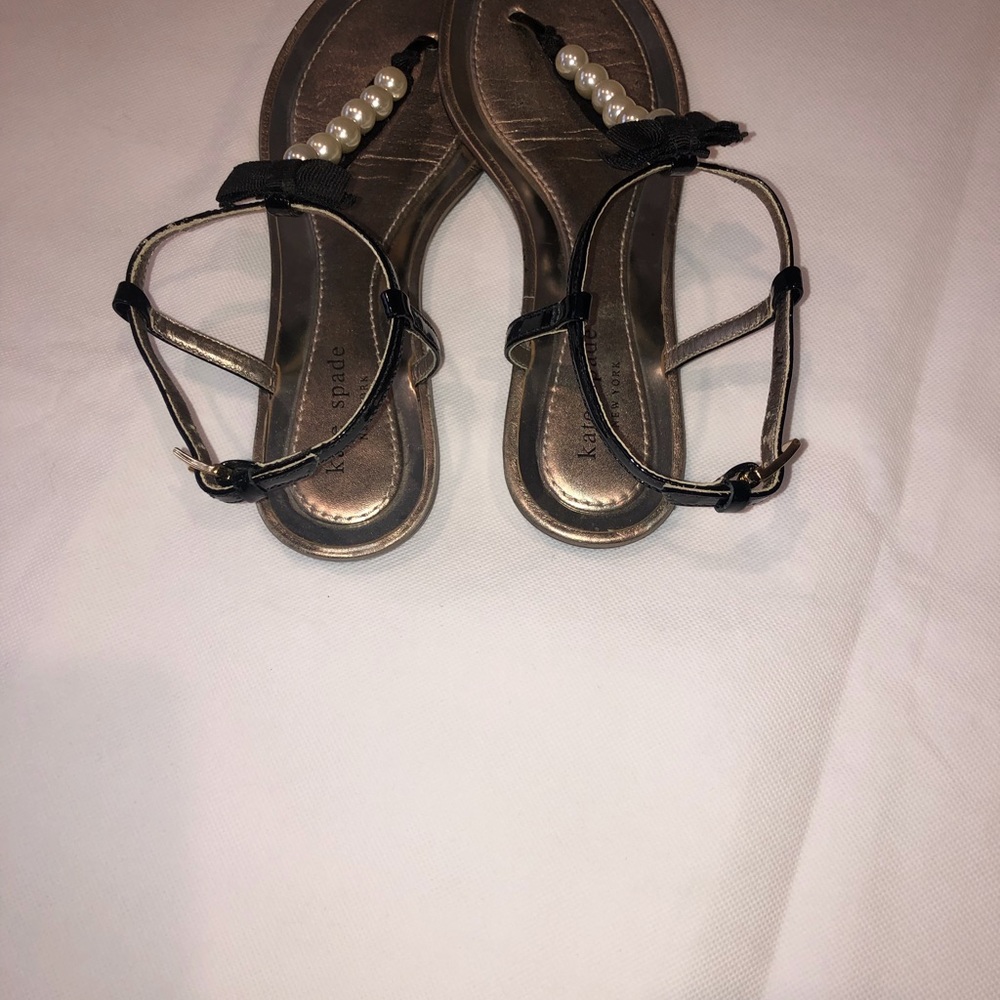 Kate Spade pearl and black Sandal - Picture 8 of 10